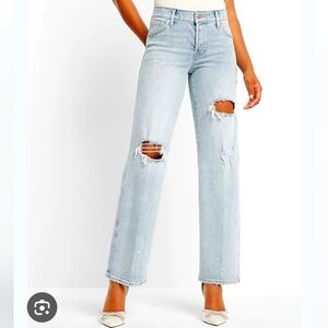Express Relaxed Straight Jeans 10R